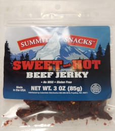 Summit Snacks - Sweet and Hot Beef Jerky